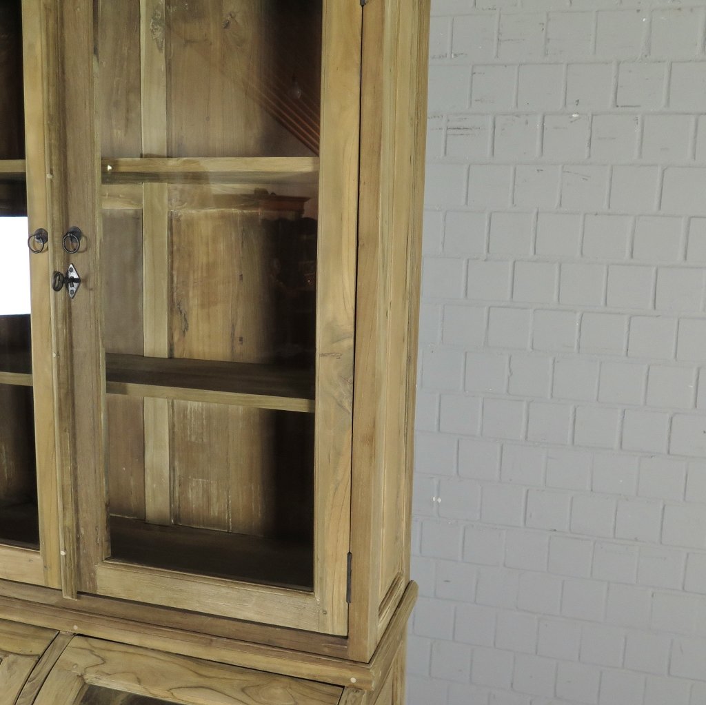 Buffetschrank Vitrine 1,14 m Teakholz