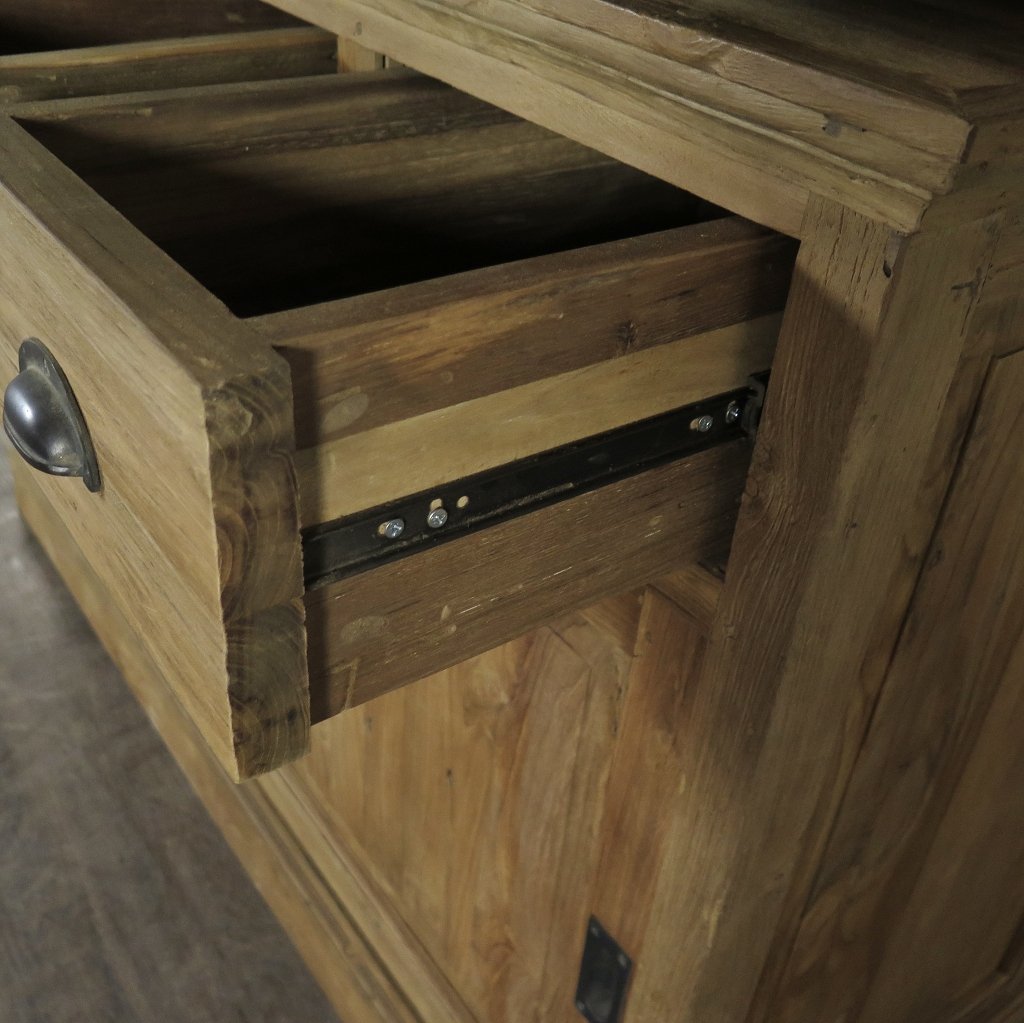 Vitrine Bücherschrank Teakholz 1,44 m
