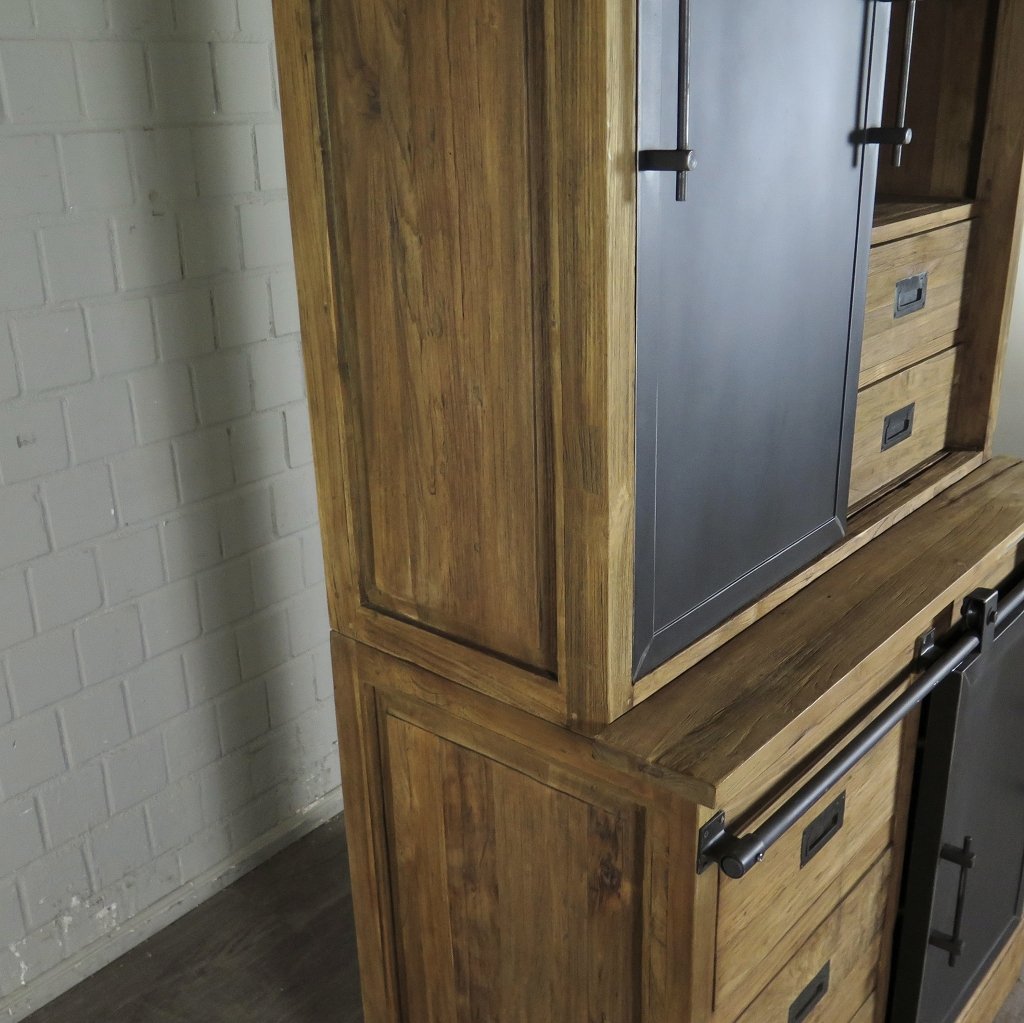 Schrank Bücherschrank Teakholz 1,12 m