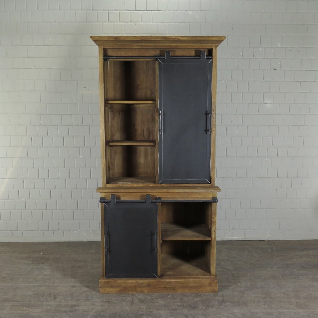 Schrank Bücherschrank Teakholz 1,12 m