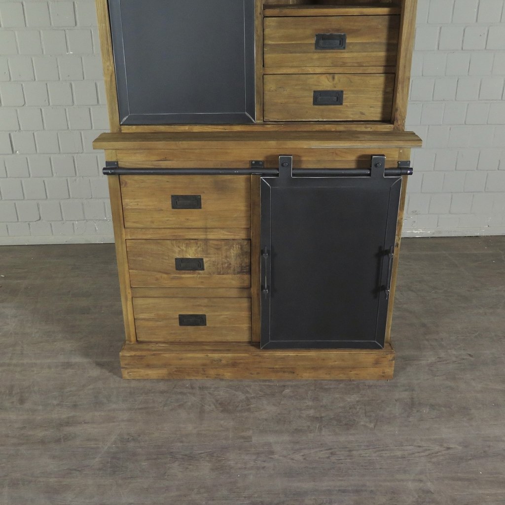 Schrank Bücherschrank Teakholz 1,12 m