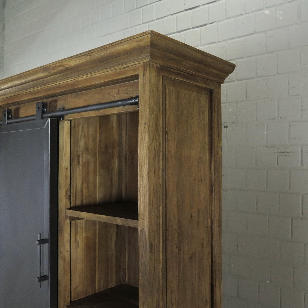 Schrank Bücherschrank Teakholz 1,12 m