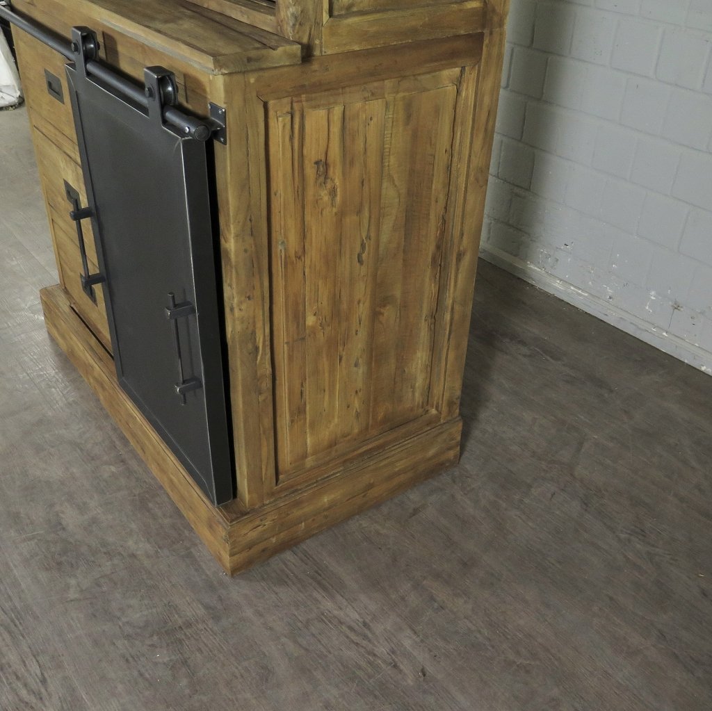 Schrank Bücherschrank Teakholz 1,12 m