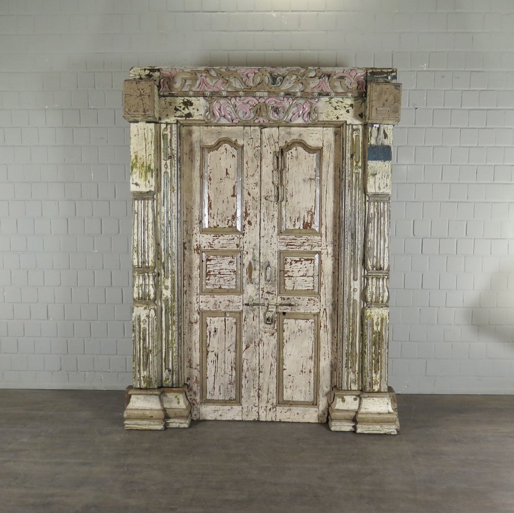 Tür Eingangstür Haustür 1880 Teakholz