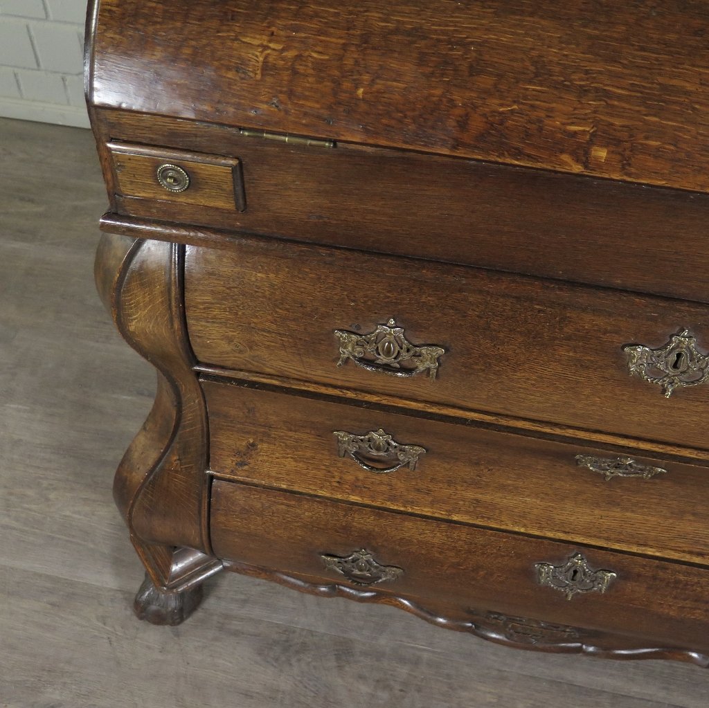 Schrägklappensekretär Schreibtisch Spät-Klassizismus 1800 Eiche
