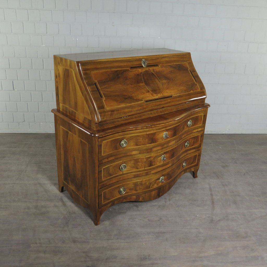 Sekretär Schrägklappensekretär Hopfengärtner 1790 Nussbaum