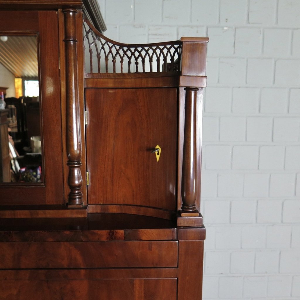 Sekretär Schreibtisch Stehpult Biedermeier 1830 Mahagoni