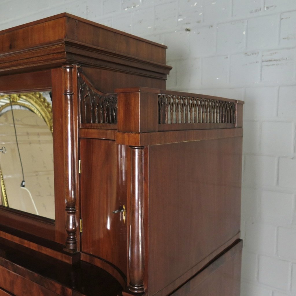 Sekretär Schreibtisch Stehpult Biedermeier 1830 Mahagoni