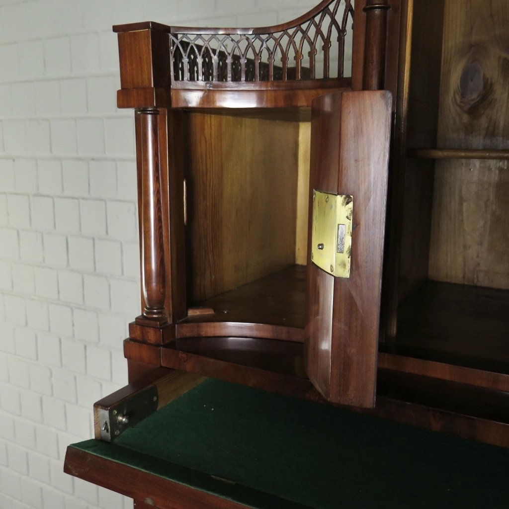Sekretär Schreibtisch Stehpult Biedermeier 1830 Mahagoni