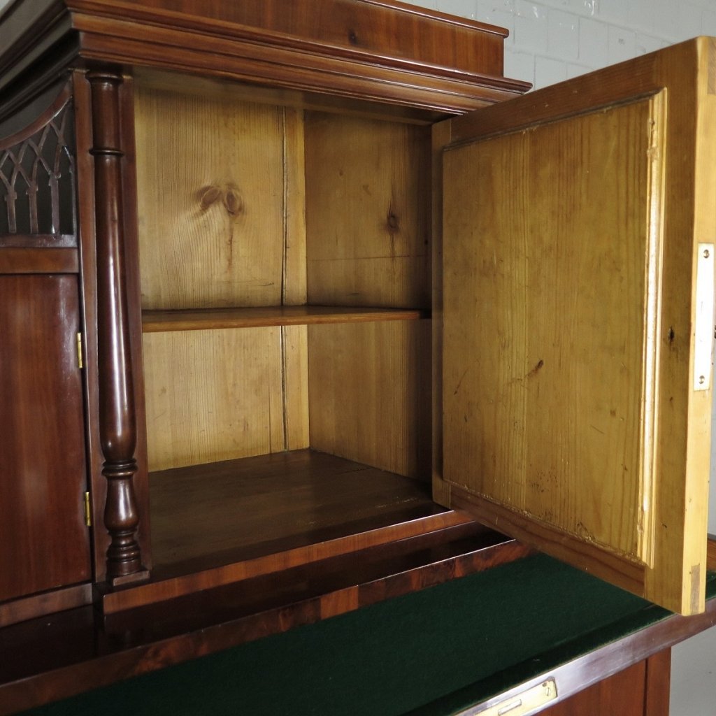 Sekretär Schreibtisch Stehpult Biedermeier 1830 Mahagoni