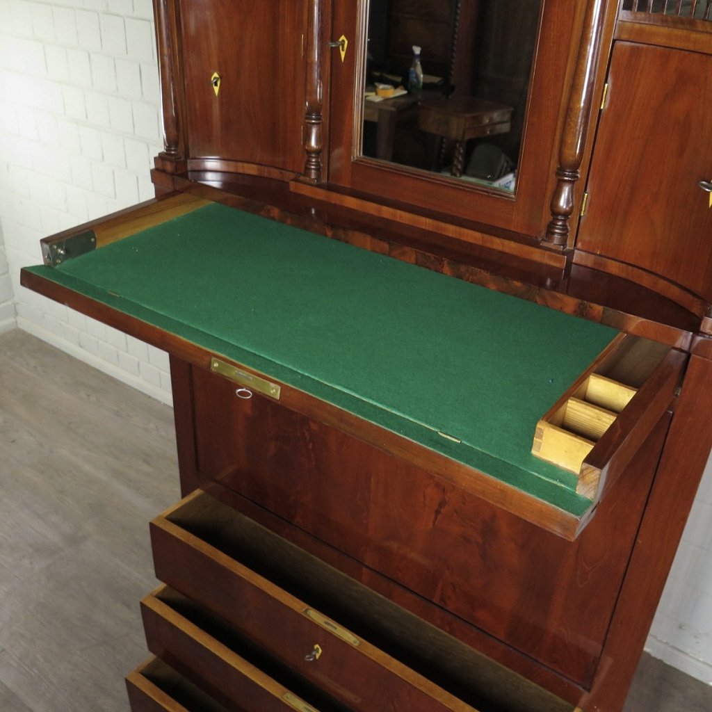 Sekretär Schreibtisch Stehpult Biedermeier 1830 Mahagoni