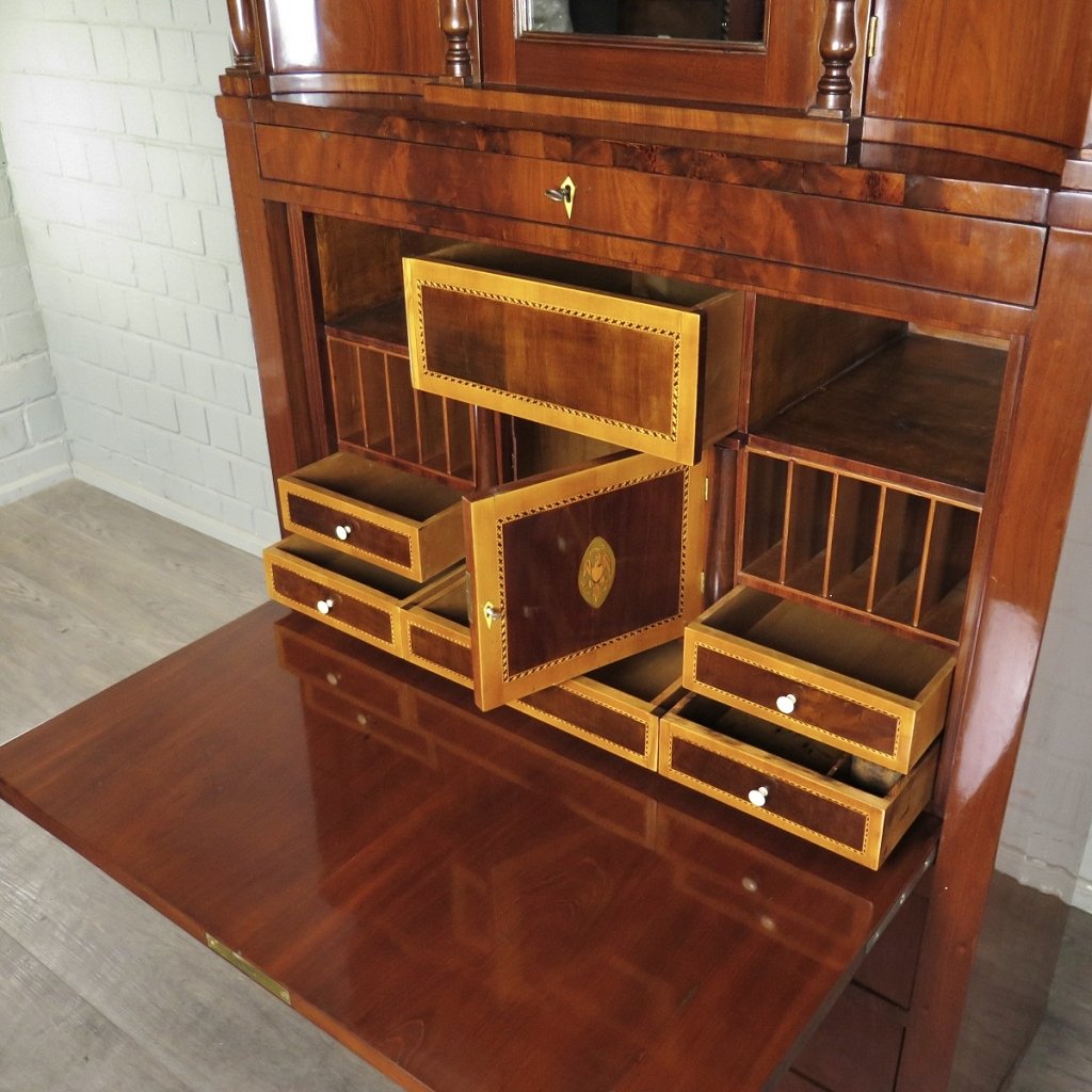 Sekretär Schreibtisch Stehpult Biedermeier 1830 Mahagoni