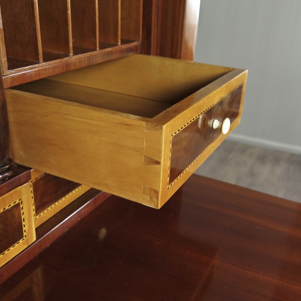 Sekretär Schreibtisch Stehpult Biedermeier 1830 Mahagoni