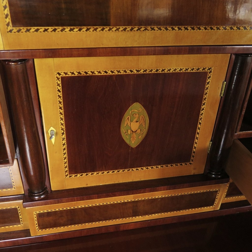 Sekretär Schreibtisch Stehpult Biedermeier 1830 Mahagoni