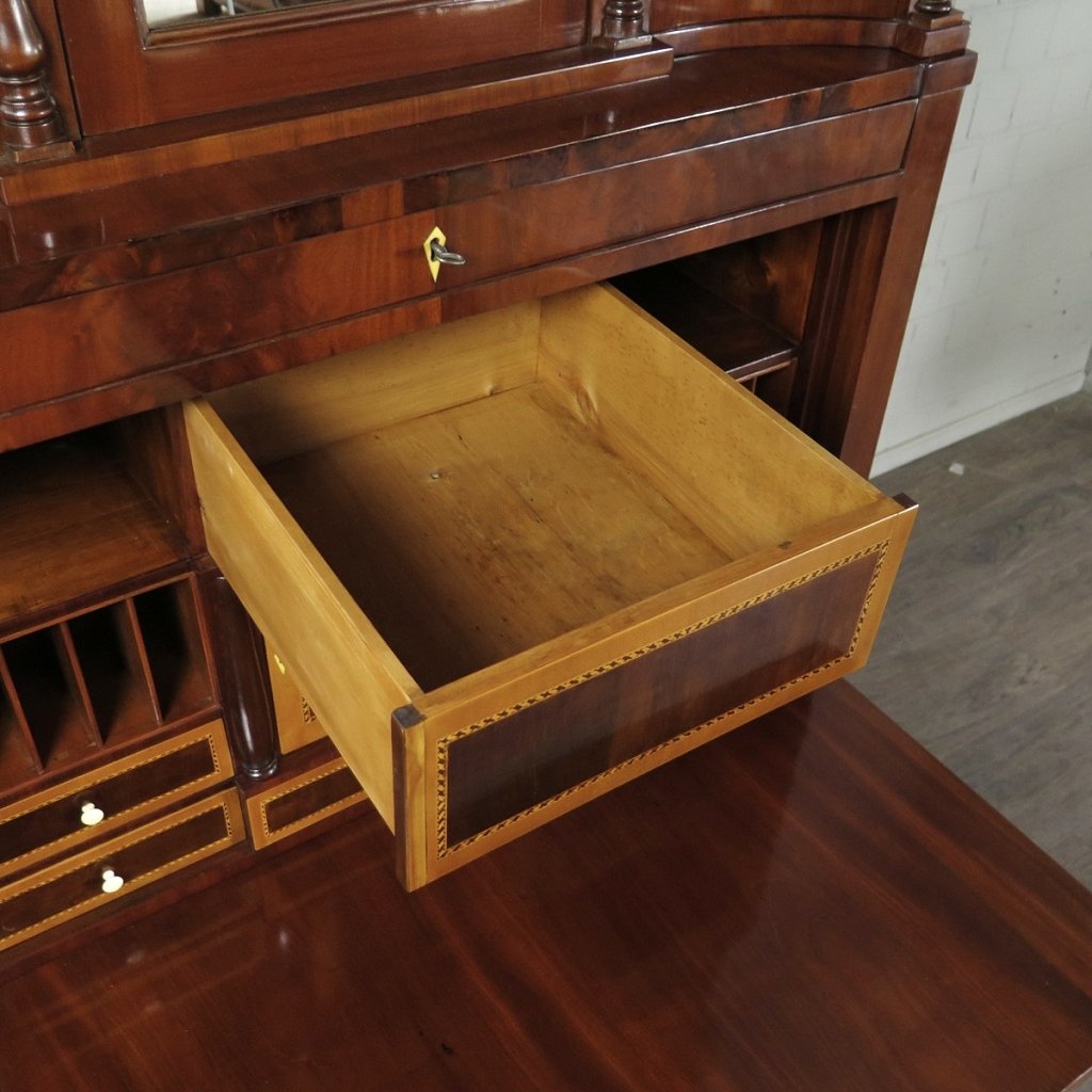 Sekretär Schreibtisch Stehpult Biedermeier 1830 Mahagoni