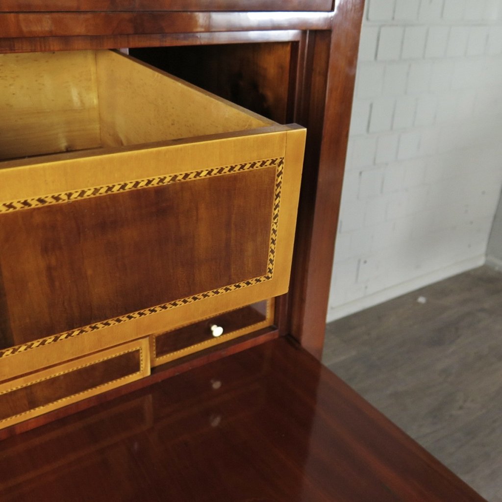 Sekretär Schreibtisch Stehpult Biedermeier 1830 Mahagoni