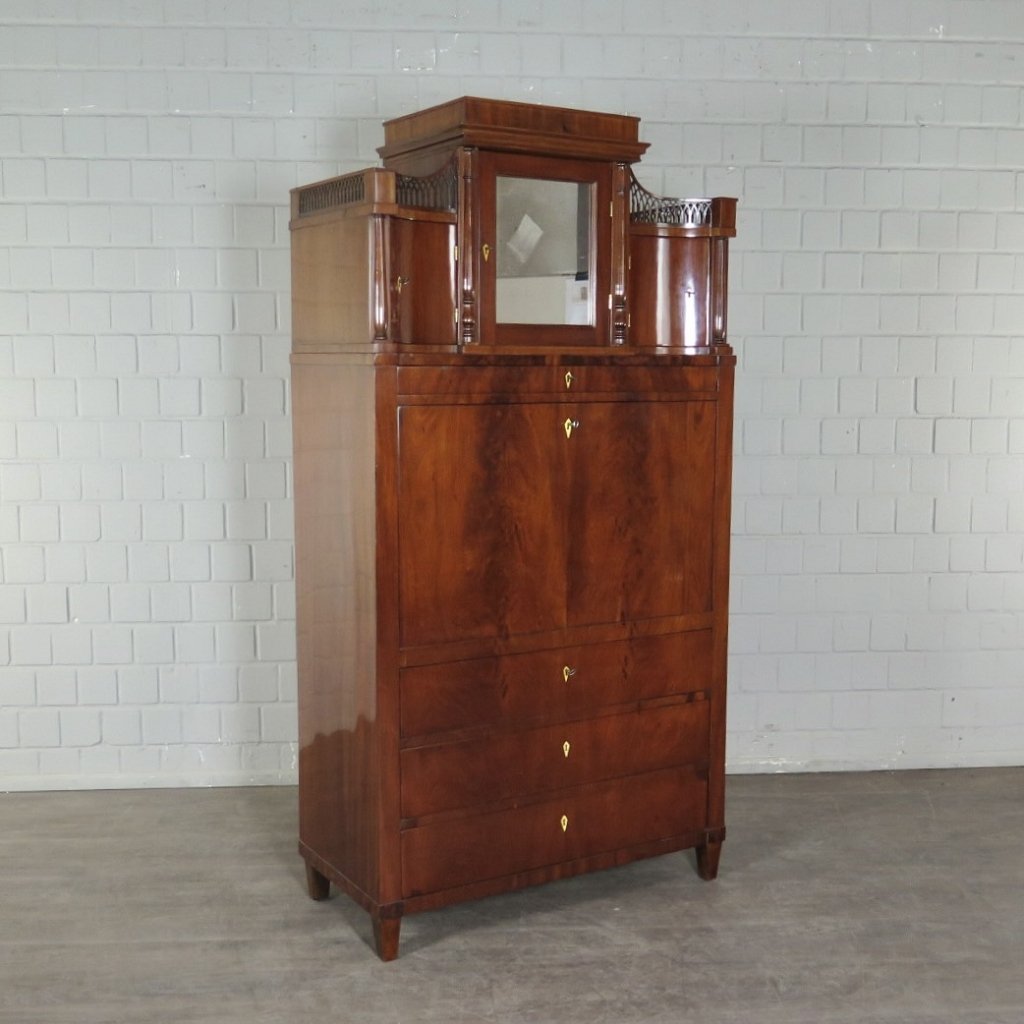Sekretär Schreibtisch Stehpult Biedermeier 1830 Mahagoni