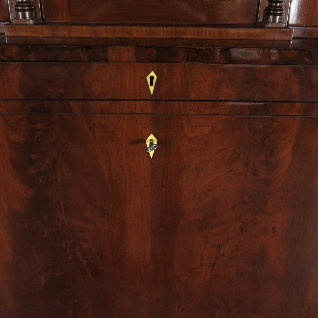Sekretär Schreibtisch Stehpult Biedermeier 1830 Mahagoni