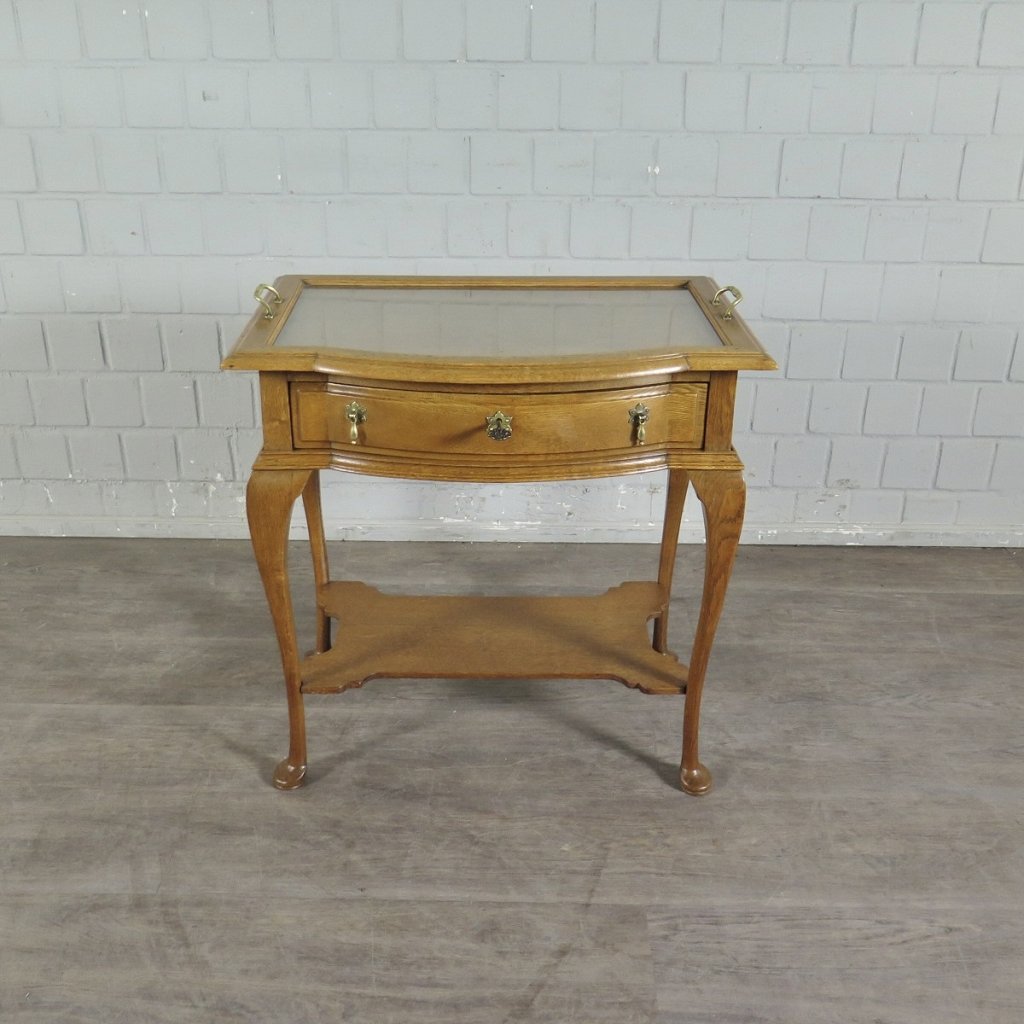 Teeschränkchen Tabletttisch Jugendstil 1900 Eiche