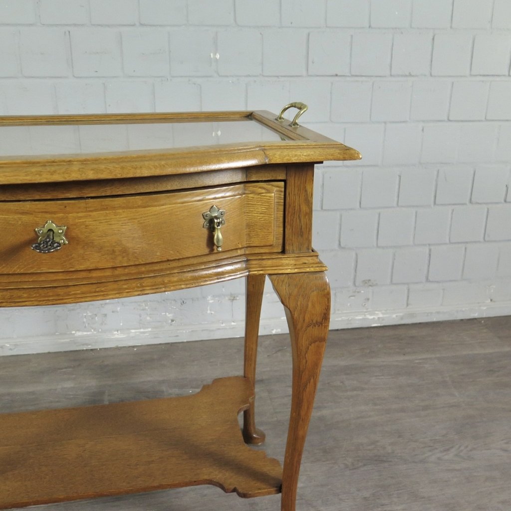 Teeschränkchen Tabletttisch Jugendstil 1900 Eiche