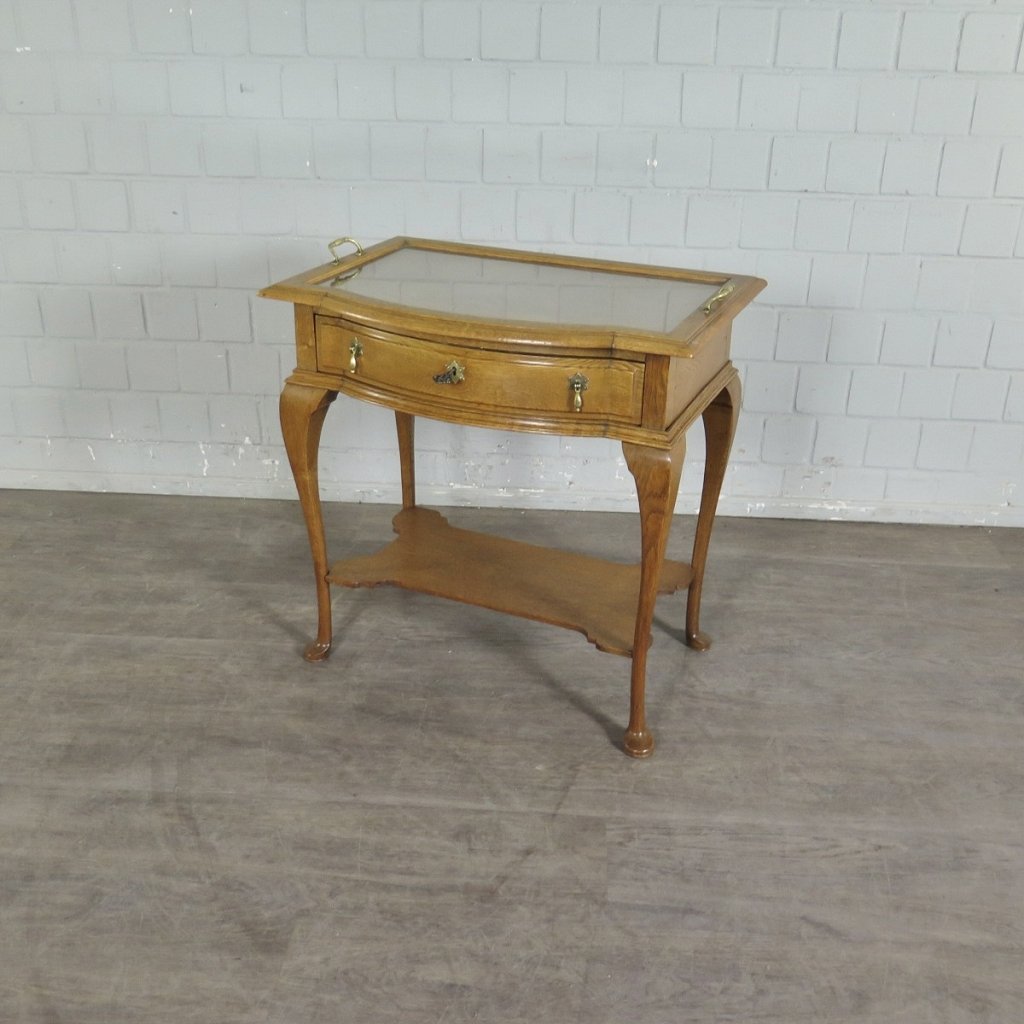Teeschränkchen Tabletttisch Jugendstil 1900 Eiche
