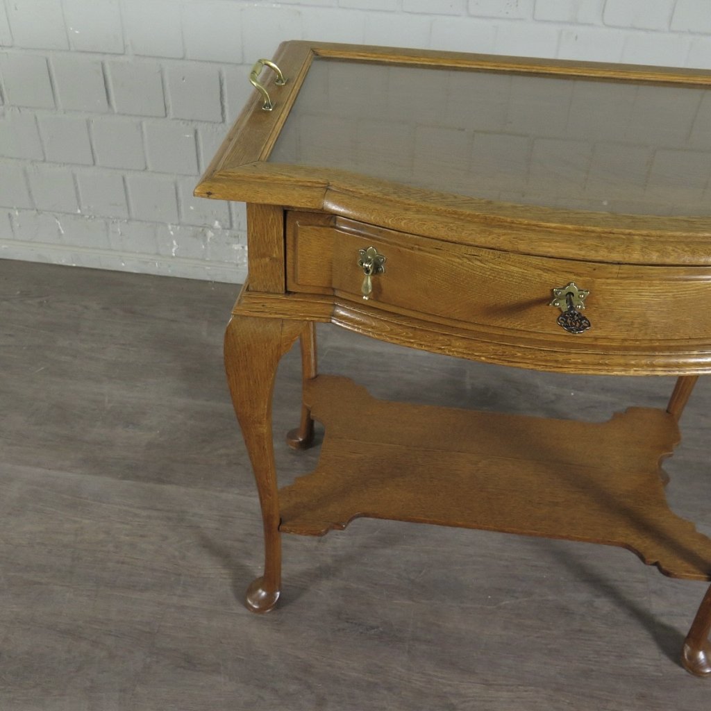 Teeschränkchen Tabletttisch Jugendstil 1900 Eiche