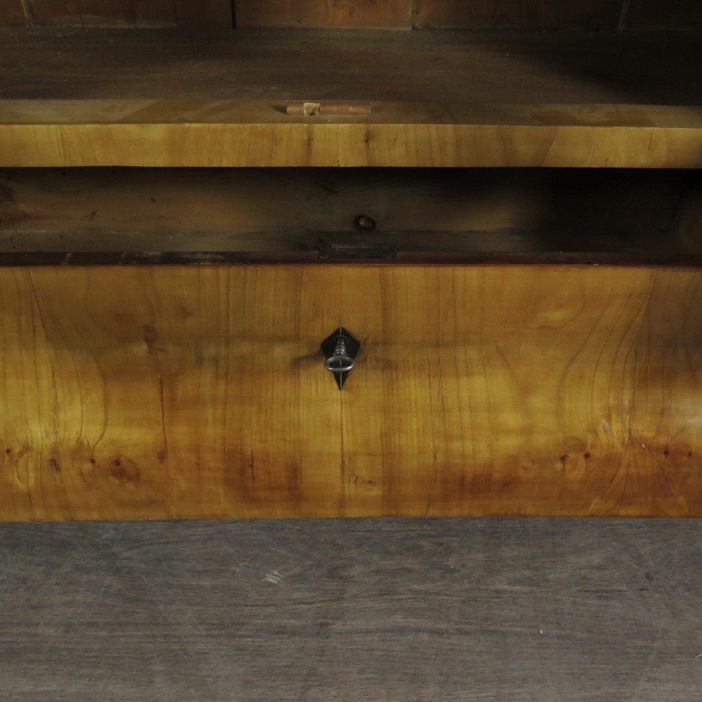 Vitrine Bücherschrank Biedermeier 1840 Kirschbaum