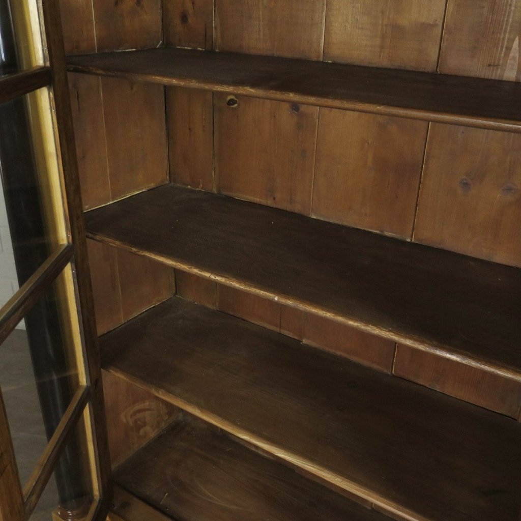 Vitrine Bücherschrank Biedermeier 1840 Kirschbaum