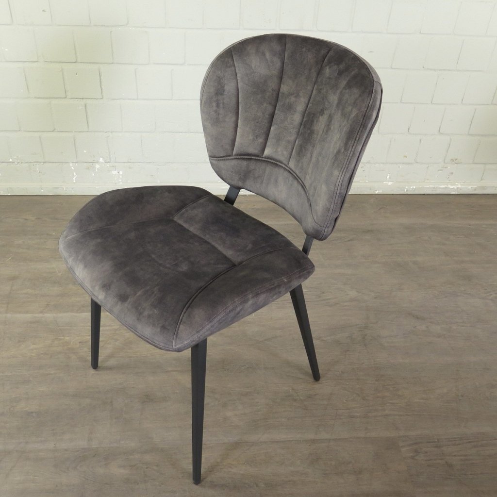 Retro Design Stuhl Esszimmerstuhl Grau Setpreis