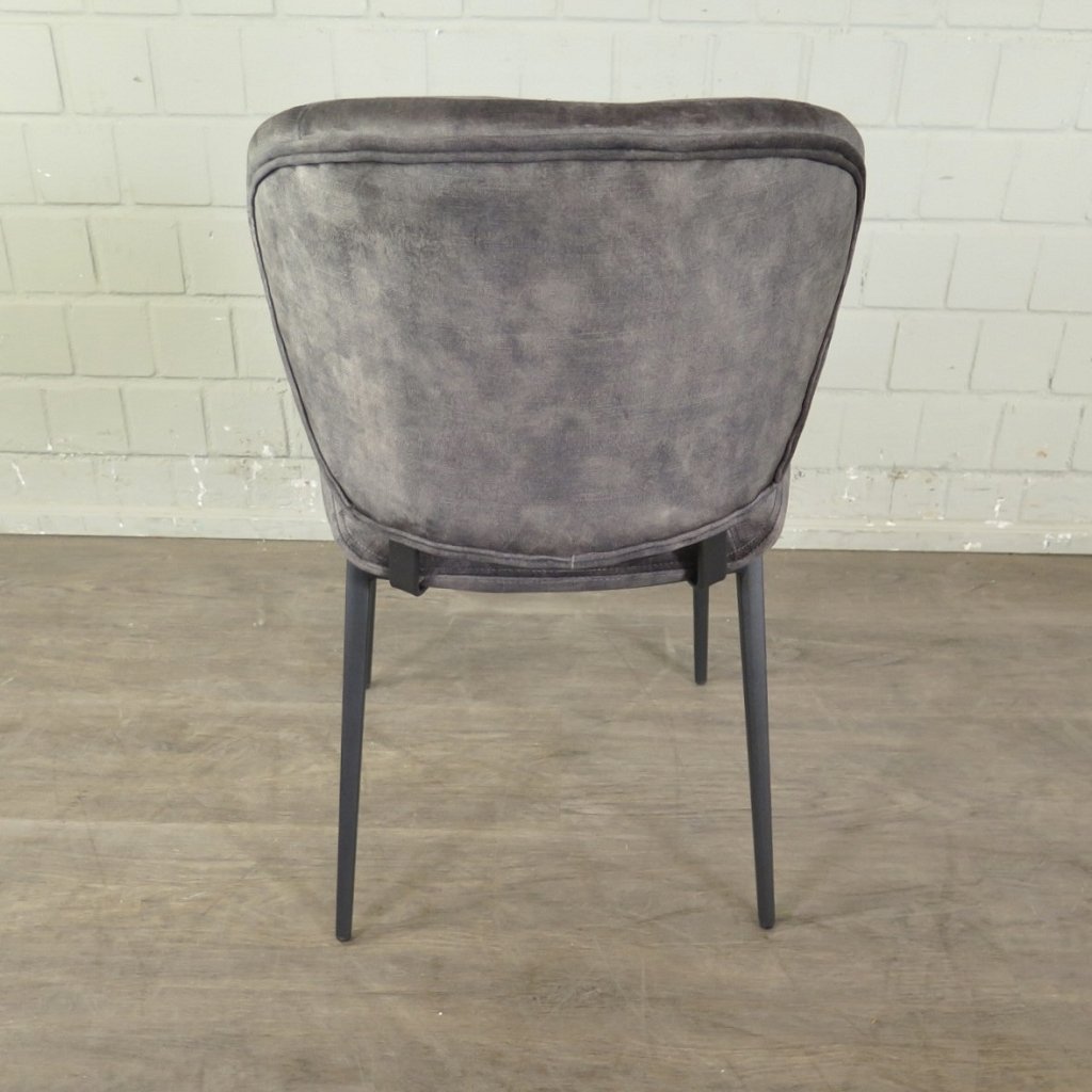 Retro Design Stuhl Esszimmerstuhl Grau Setpreis