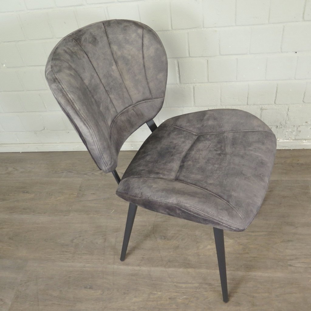 Retro Design Stuhl Esszimmerstuhl Grau Setpreis