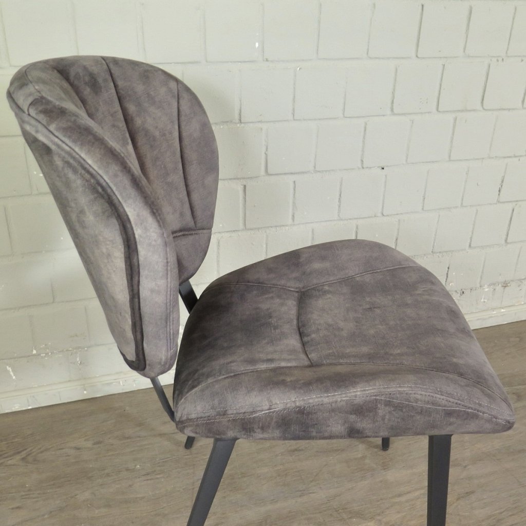 Retro Design Stuhl Esszimmerstuhl Grau Setpreis
