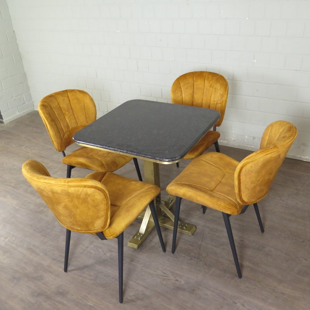 Retro Design Stuhl Esszimmerstuhl Senfgelb Setptreis