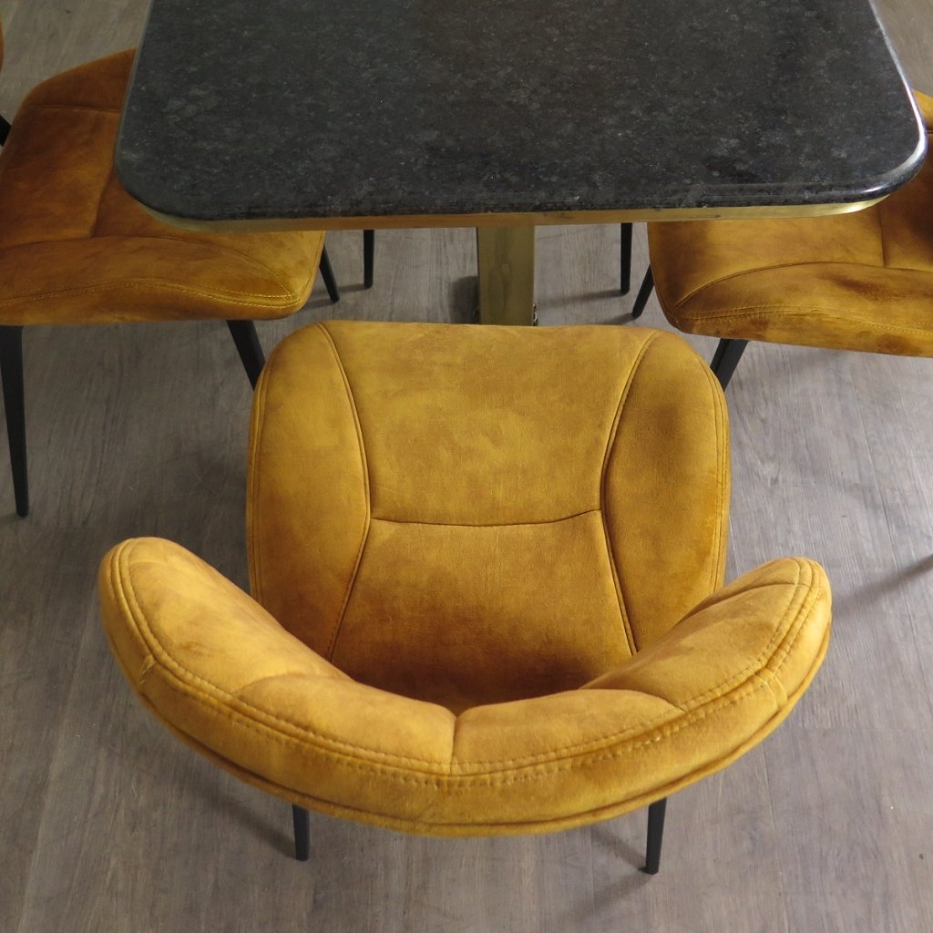 Retro Design Stuhl Esszimmerstuhl Senfgelb Setptreis
