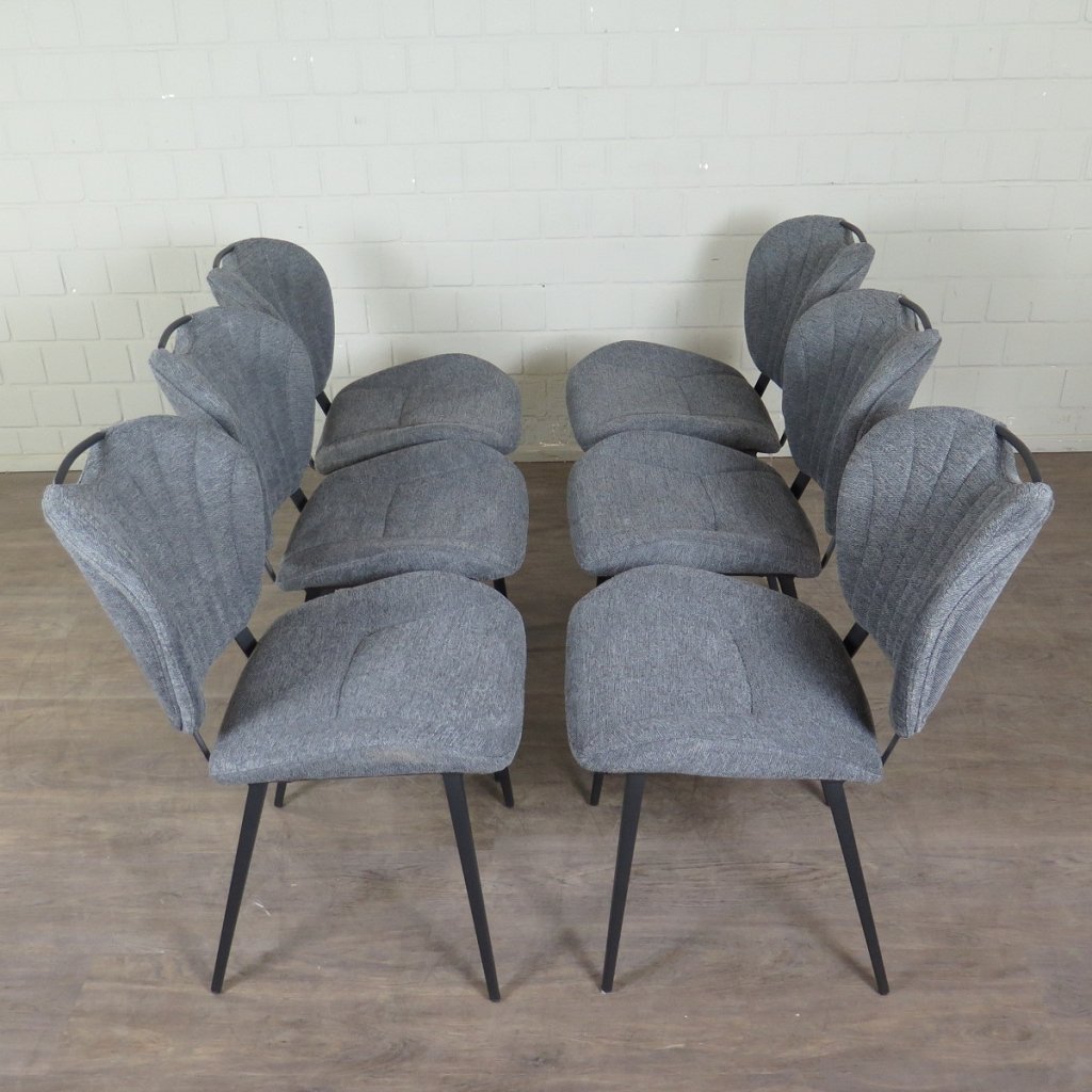 Retro Design Stuhl Esszimmerstuhl Grau Setpreis