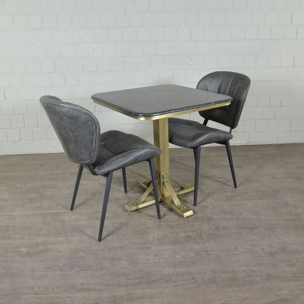 Retro Design Stuhl Esszimmerstuhl Grau Setpreis