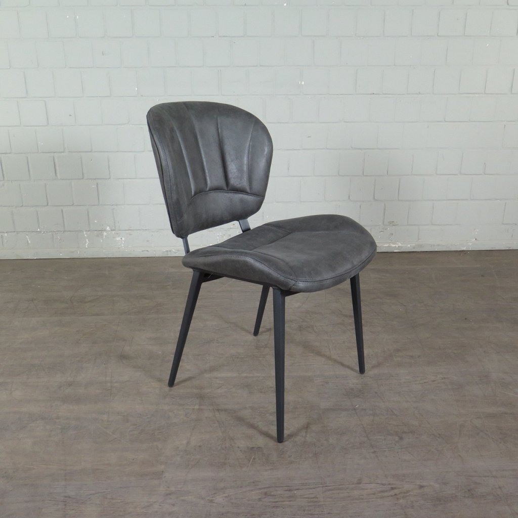 Retro Design Stuhl Esszimmerstuhl Grau Setpreis