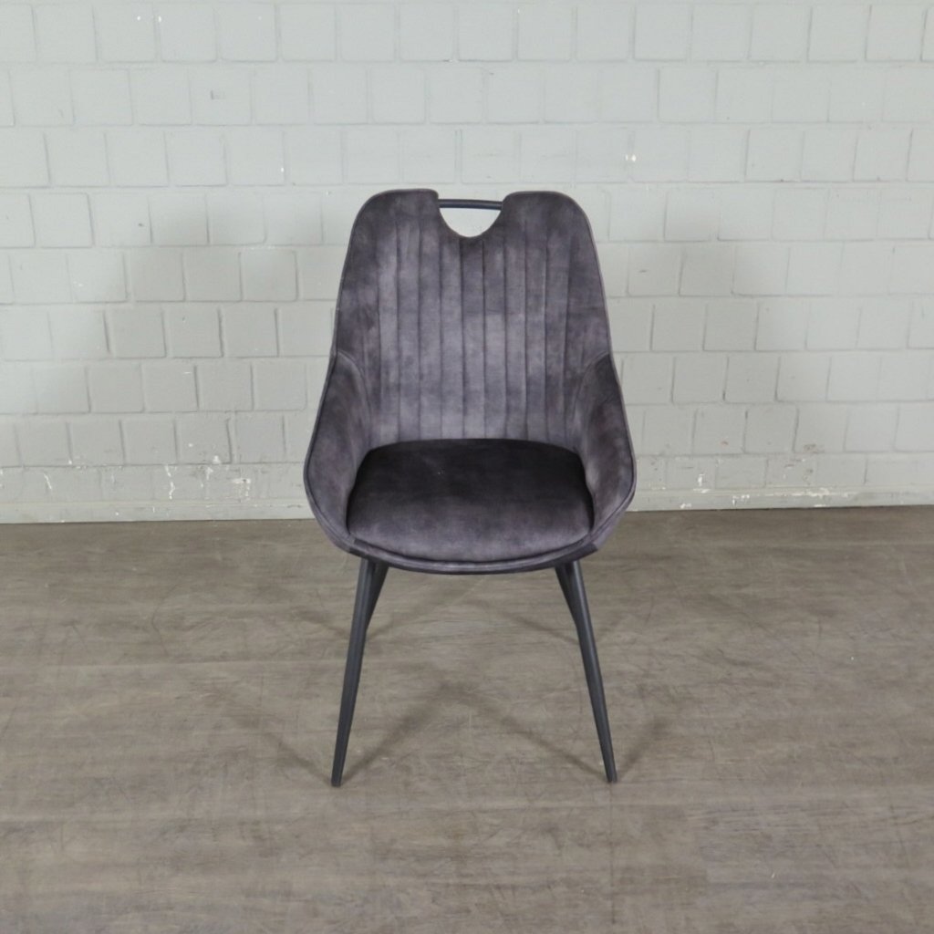 Retro Design Stuhl Esszimmerstuhl Grau Setpreis
