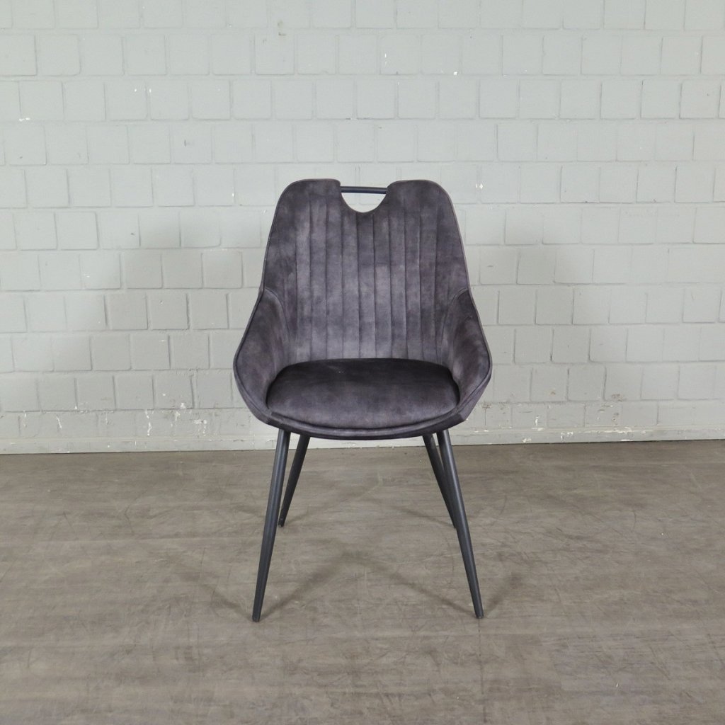 Retro Design Stuhl Esszimmerstuhl Grau Setpreis