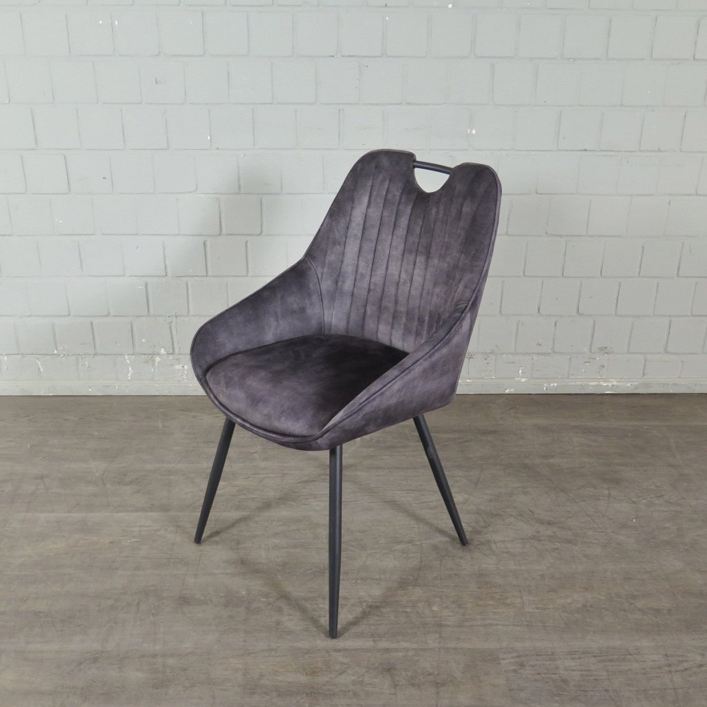 Retro Design Stuhl Esszimmerstuhl Grau Setpreis