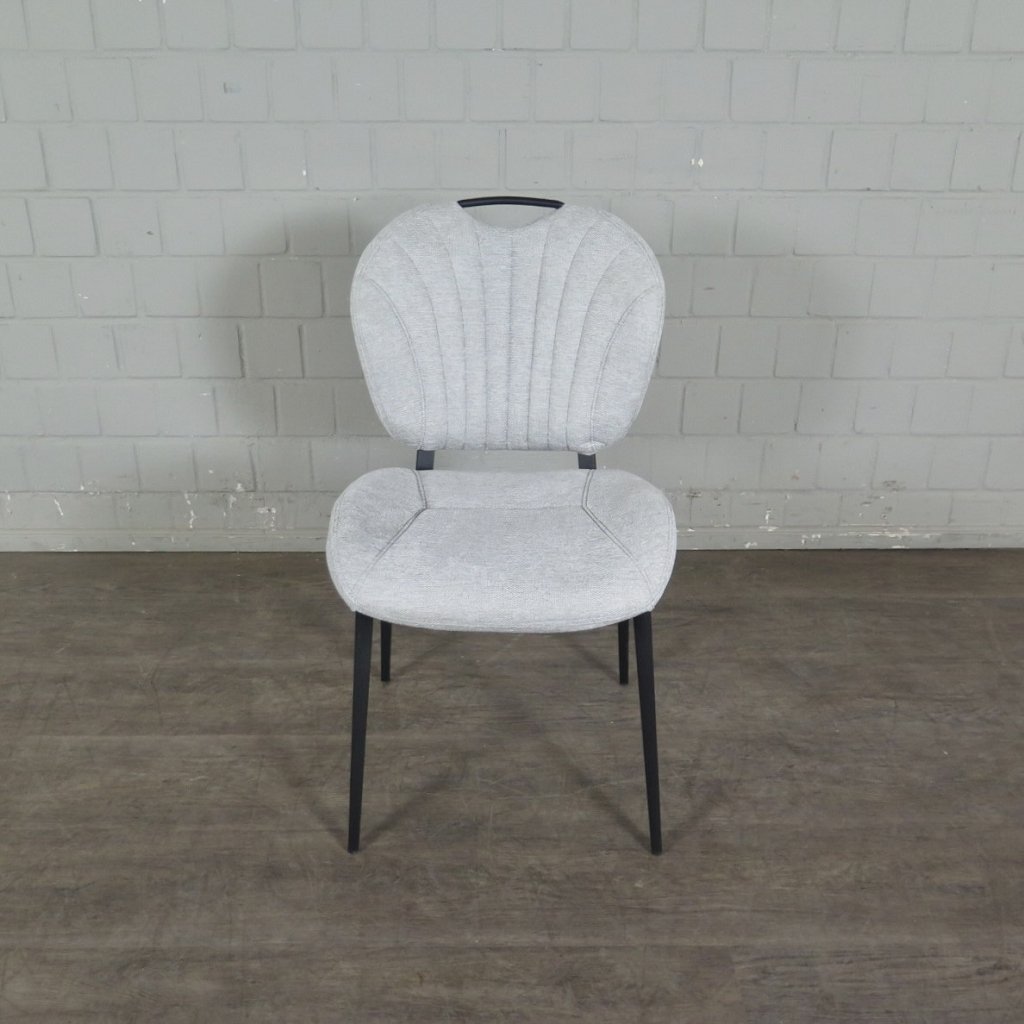 Retro Design Stuhl Esszimmerstuhl Hellgrau Setpreis