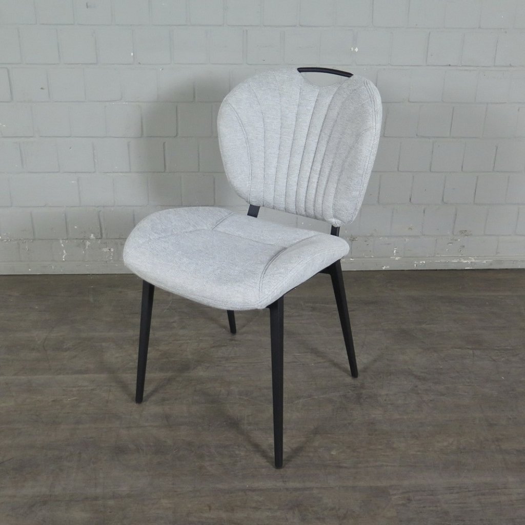 Retro Design Stuhl Esszimmerstuhl Hellgrau Setpreis