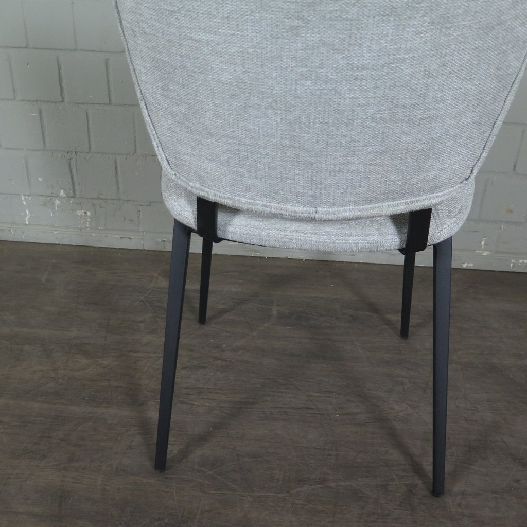 Retro Design Stuhl Esszimmerstuhl Hellgrau Setpreis