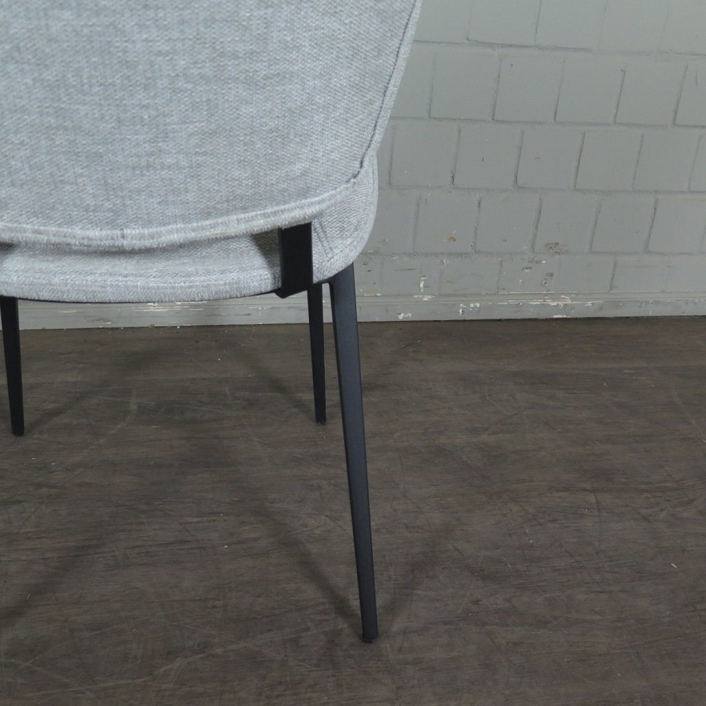Retro Design Stuhl Esszimmerstuhl Hellgrau Setpreis