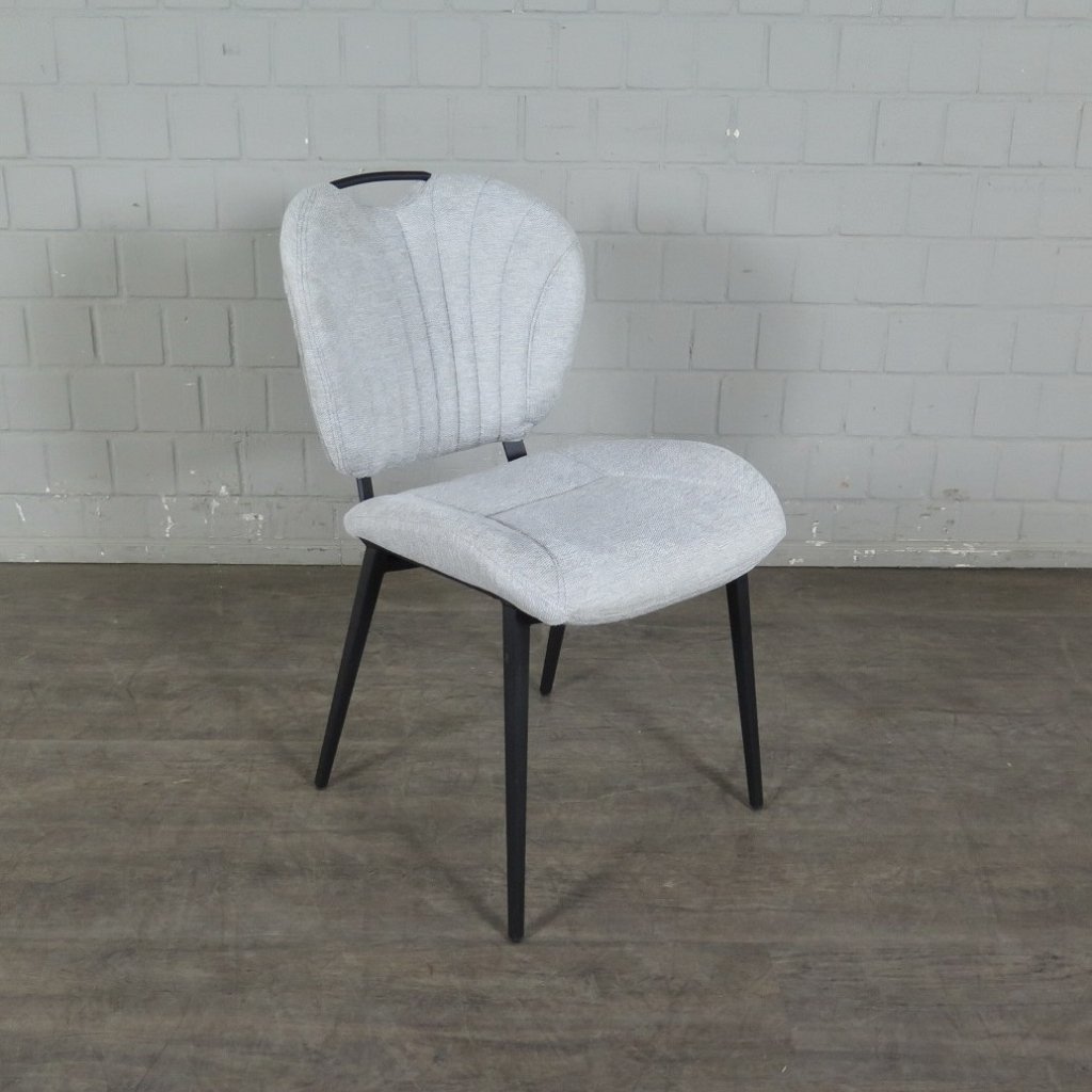 Retro Design Stuhl Esszimmerstuhl Hellgrau Setpreis