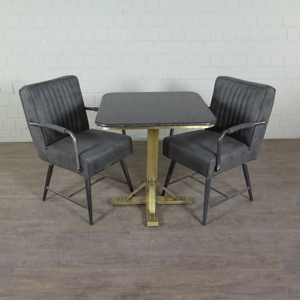 Retro Design Stuhl Esszimmerstuhl Anthrazit Setpreis