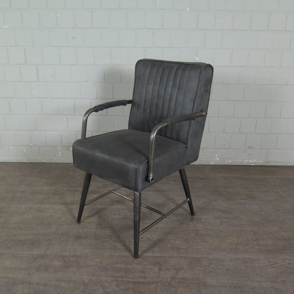 Retro Design Stuhl Esszimmerstuhl Anthrazit Setpreis