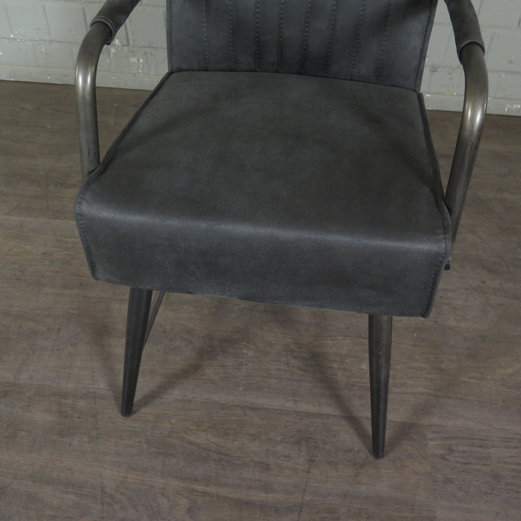 Retro Design Stuhl Esszimmerstuhl Anthrazit Setpreis