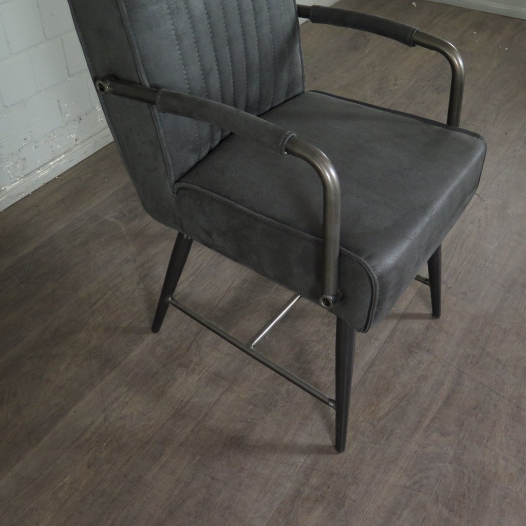 Retro Design Stuhl Esszimmerstuhl Anthrazit Setpreis