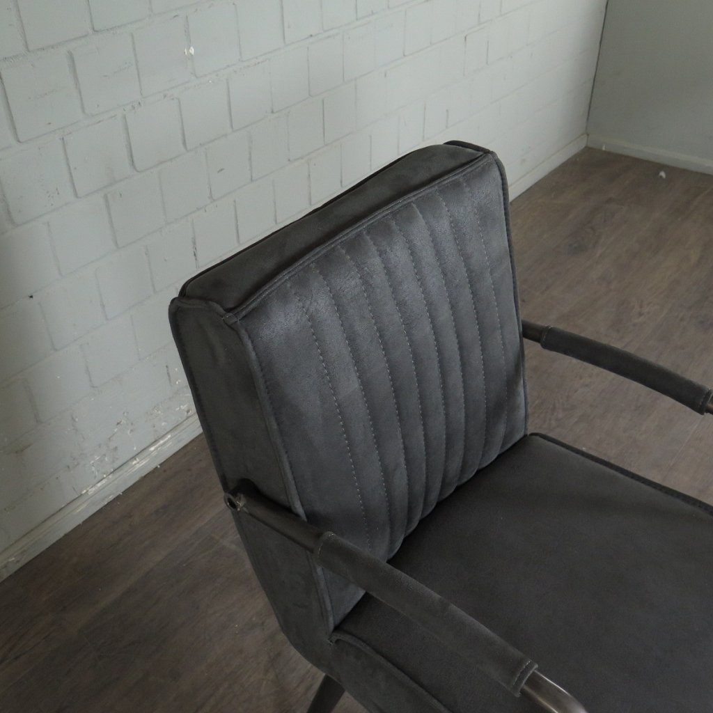 Retro Design Stuhl Esszimmerstuhl Anthrazit Setpreis